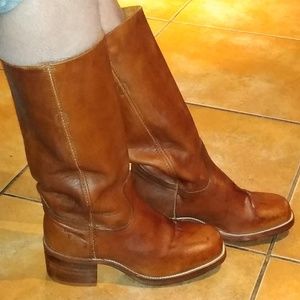 FRYE SZ 7D CAMPUS BOOTS EUC